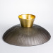 Фруктовниця скляна "Gold & Grey" 34 см на золотій ніжці Yiwu HP-34-119