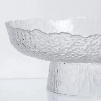 Фруктовниця на ніжці скляна Ice Textured 26 см HP-34-90