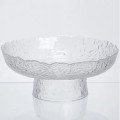 Фруктовница на ножке стеклянная Ice Textured 26 см HP-34-90