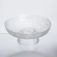 Фруктовниця на ніжці скляна Ice Textured 26 см HP-34-90