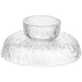 Фруктовниця на ніжці Ice Textured 15 см з крижаною текстурою скла Yiwu HP-34-88