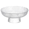 Фруктовниця на ніжці Ice Textured 15 см з крижаною текстурою скла Yiwu HP-34-88