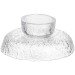 Фруктовница на ножке Ice Textured 15 см с ледяной текстурой стекла Yiwu HP-34-88