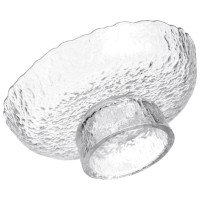 Фруктовниця на ніжці Ice Textured 15 см з крижаною текстурою скла Yiwu HP-34-88