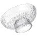 Фруктовниця на ніжці Ice Textured 15 см з крижаною текстурою скла Yiwu HP-34-88