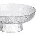 Фруктовница на ножке Ice Textured 20 см с ледяной текстурой стекла Yiwu HP-34-89