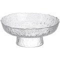Фруктовница на ножке Ice Textured 20 см с ледяной текстурой стекла Yiwu HP-34-89