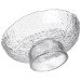 Фруктовница на ножке Ice Textured 20 см с ледяной текстурой стекла Yiwu HP-34-89