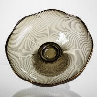 Фруктовниця на ніжці скляна 23 см кругла Yiwu HP-34-116