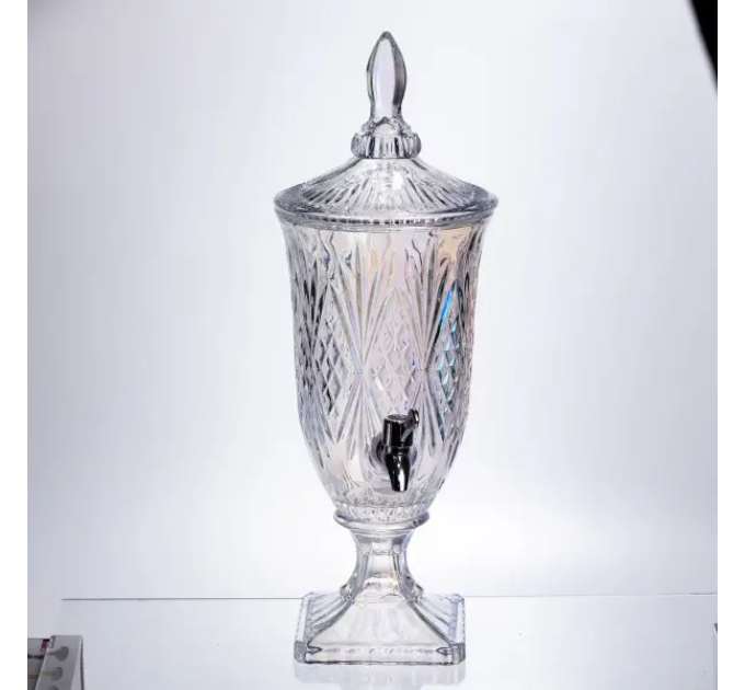 Лимонадниця Crystal Trinity 2 літри з краном для соку мохіто молока напоїв HP-19-301