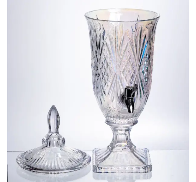 Лимонадниця Crystal Trinity 2 літри з краном для соку мохіто молока напоїв HP-19-301