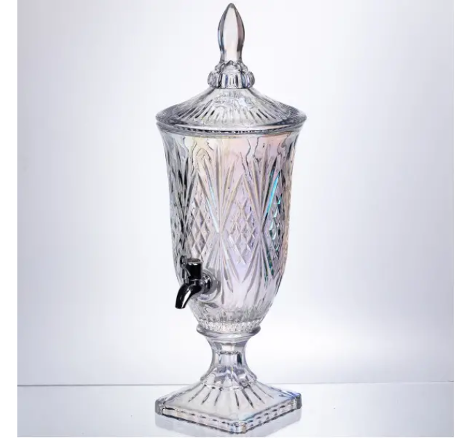 Лимонадниця Crystal Trinity 2 літри з краном для соку мохіто молока напоїв HP-19-301