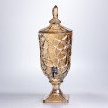 Лимонадница с краном стеклянная 3 л диспенсер для напитков лимонадник с краном Золотистый HP-19-308