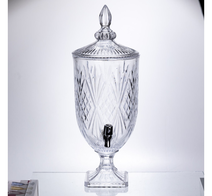 Лимонадниця Classic Crystal 5л із краном HP-19-297 глек диспенсер для напоїв прозорий
