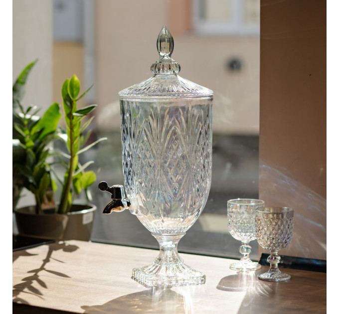 Лимонадниця Classic Crystal 5л із краном HP-19-297 глек диспенсер для напоїв прозорий