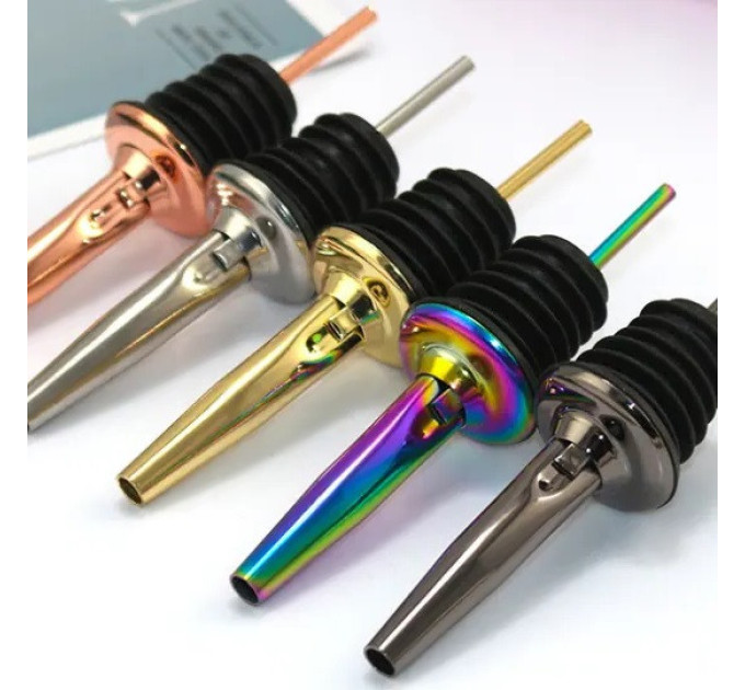 Гейзер металевий рожеве золото насадка для пляшки із нержавіючої сталі