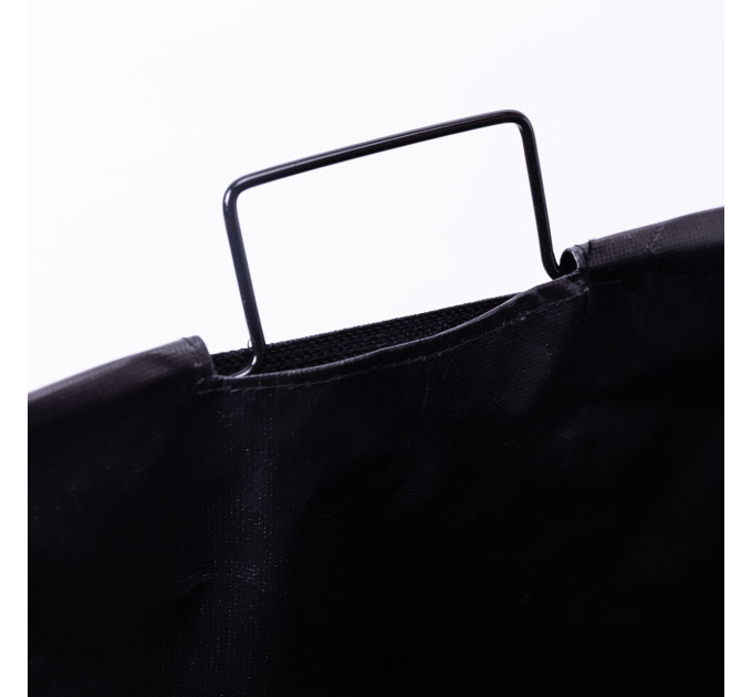 Кошик для білизни на підставці 36×32×52 (см) м'який Чорний HP-41-11B