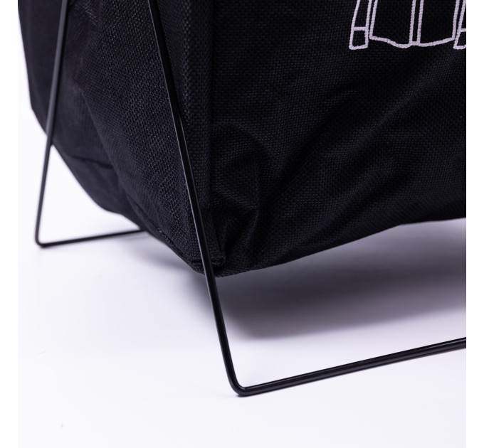 Кошик для білизни на підставці 36×32×52 (см) м'який Чорний HP-41-11B