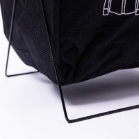 Кошик для білизни на підставці 36×32×52 (см) м'який Чорний HP-41-11B