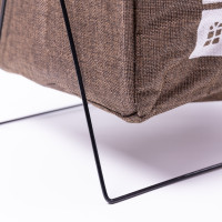 Кошик для білизни на підставці 36×32×52 (см) м'який Коричневий HP-41-11HAKI
