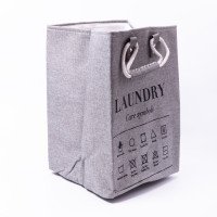 Кошик для білизни 31×26×44 (см) м'який 15 л Сірий HP-41-2G