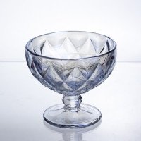 Набір креманок Diamond Blue 6 штук по 300 мл HP-19-277 прозорий для десертів йогуртів з ограненням