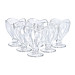 Набір креманок на ніжці 6 шт креманки скляні для десертів, морозива, желе набір 180 мл HP-YH-64