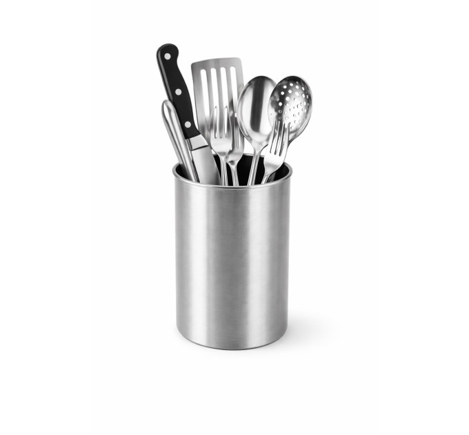 Підставка для столового приладдя Finn 14/8 см сріблястого кольору REMY DECOR органайзер підставка тримач для виделок та ножів