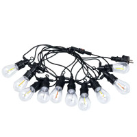 Гірлянда вулична у стилі ретро світлодіодна мультиколор S14 на 10 LED ламп завдовжки 5 метрів S14ML