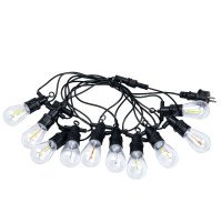 Гірлянда вулична у стилі ретро світлодіодна мультиколор S14 на 10 LED ламп завдовжки 5 метрів S14ML