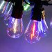 Гирлянда уличная в стиле ретро светодиодная мультиколор S14 на 10 LED ламп длиной 5 метров S14ML