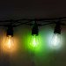 Гирлянда уличная в стиле ретро светодиодная мультиколор S14 на 10 LED ламп длиной 5 метров S14ML