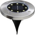 Уличный светильник грунтовой 8 LED с солнечной панелью 4 штуки в наборе автономный фонарь для сада светодиодный HP-L-1