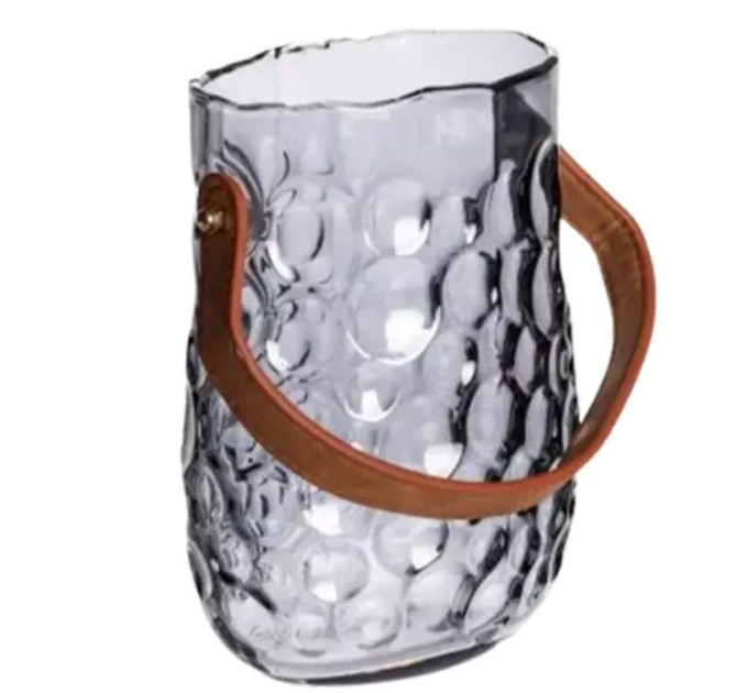 Ваза сумочка з ручкою 13×9.5×18 см декоративна Сірий HP-19-153-5