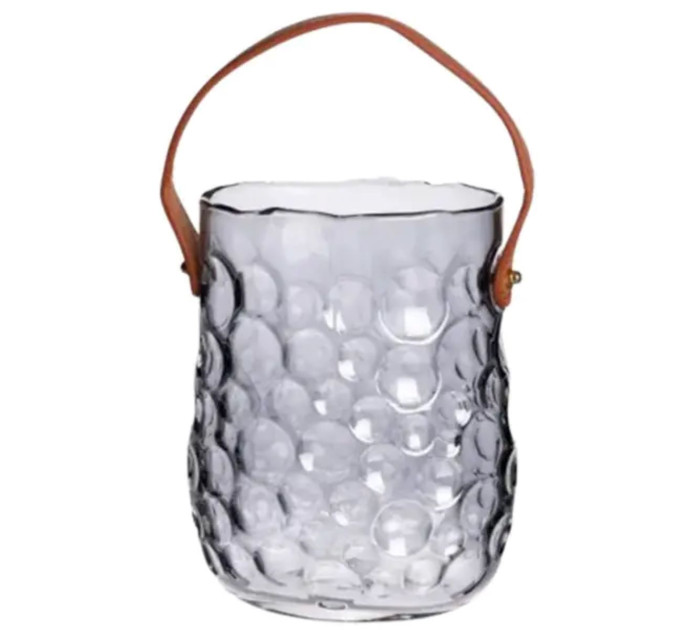 Ваза сумочка з ручкою 13×9.5×18 см декоративна Сірий HP-19-153-5