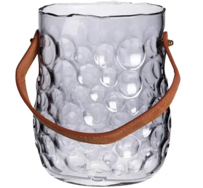 Ваза сумочка з ручкою 13×9.5×18 см декоративна Сірий HP-19-153-5