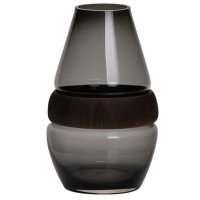 Скляна ваза з деревом кругла прозора HP-32-6