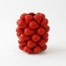 Порцелянова ваза Strawberries червона декоративна для квітів 21×24 см (457-394)