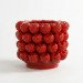 Фарфоровая ваза Raspberry красная декоративная для цветов 23×20 см (457-388)